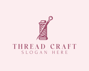 Stitching - Tailoring Stitching Needle logo design