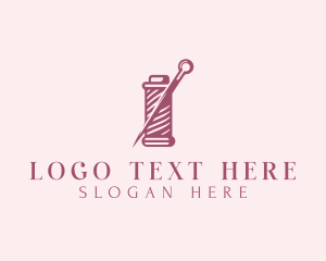 Sew - Tailoring Stitching Needle logo design