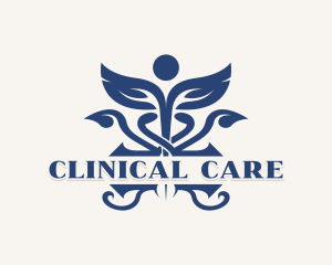 Clinic Pharmacist Caduceus logo design