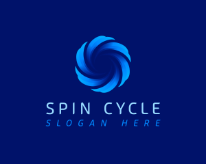 Spin - HVAC Air Cooling logo design