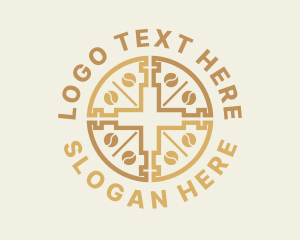 Gold - Golden Cross Worship logo design