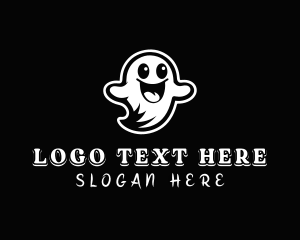 Spooky - Halloween Spirit Ghost logo design