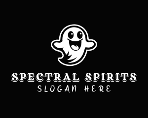 Halloween Spirit Ghost logo design