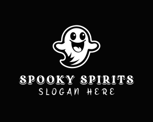 Halloween Spirit Ghost logo design