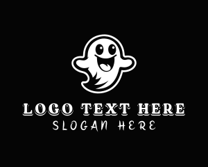Cartoon - Halloween Spirit Ghost logo design