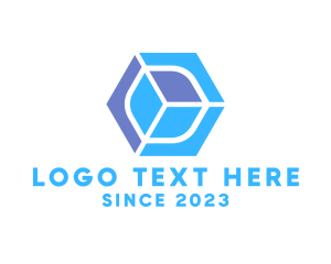 Video Game - Hexagon Gaming Cube logo design