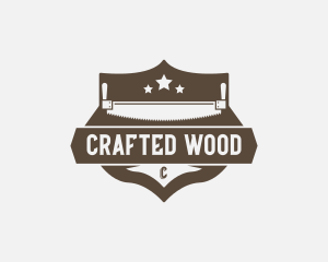 Carpenter - Lumberjack Carpenter Saw logo design