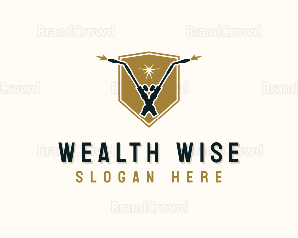 Blowtorch Welding Shield Logo
