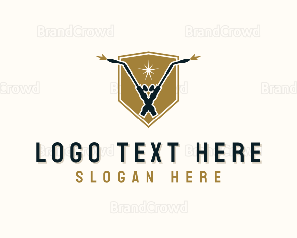 Blowtorch Welding Shield Logo