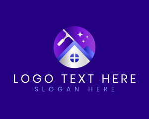 Hygiene - Housekeeping Squeegee Clean logo design