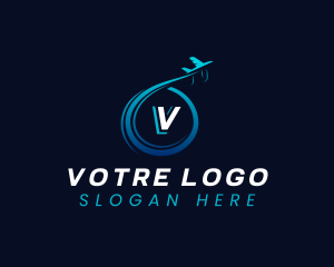 Aircraft - Travel Airline Trip logo design