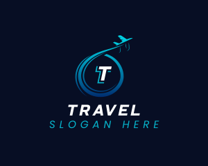 Travel Airline Trip logo design