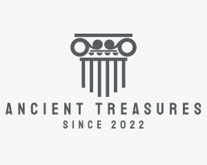 Ancient Column Temple logo design