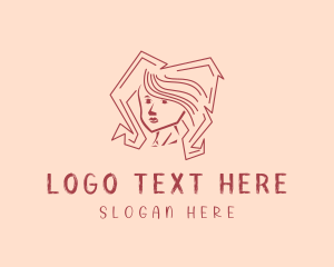 Sketch - Angular Wig Hair logo design