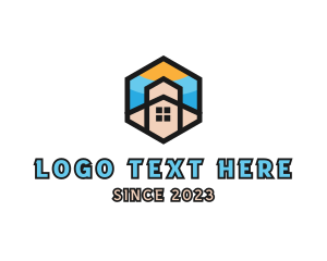 Church - Hexagon Church Home logo design