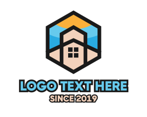 Parish - Hexagon Church Home logo design