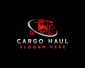 Forwarding Cargo Truck logo design