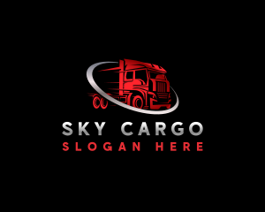 Forwarding Cargo Truck logo design