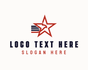 America - USA Eagle Veteran logo design