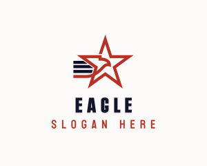 USA Eagle Veteran logo design