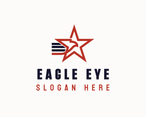 USA Eagle Veteran logo design