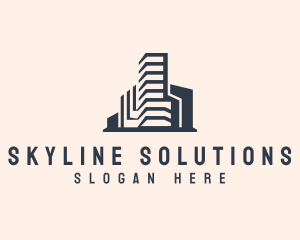 Highrise - Real Estate Building logo design