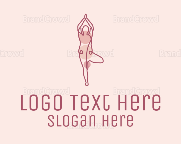 Pink Yoga Monoline Logo