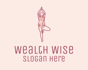 Pink Yoga Monoline Logo