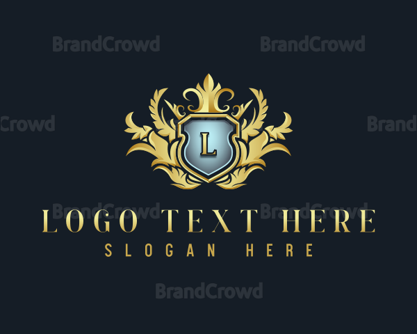 Luxury Wreath Crest Logo