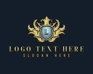 Heraldry - Luxury Wreath Crest logo design
