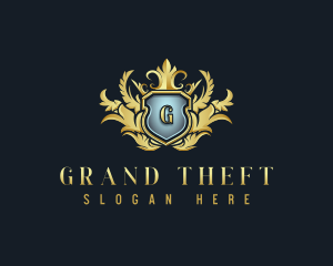 Luxury Wreath Crest Logo