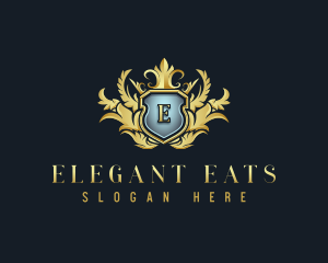 Luxury Wreath Crest logo design