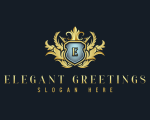 Luxury Wreath Crest logo design