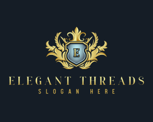 Luxury Wreath Crest logo design