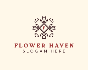 Floral Tulip Flowers  logo design