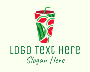 Tropical Drink Logo Concept PNG Images