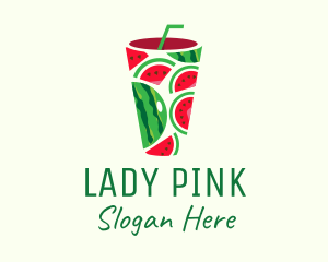 Juice Stand - Watermelon Tropical Drink logo design