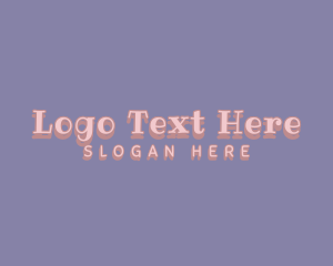 Clothing - Cute Pastel Wordmark logo design