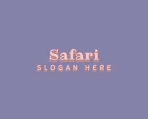 Cute Pastel Wordmark Logo