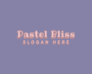 Pastel - Cute Pastel Wordmark logo design