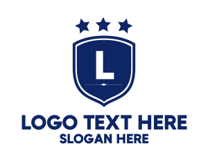 Military Badge Lettermark Logo