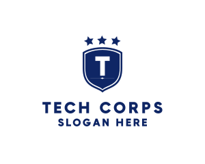 Corps - Star Military Badge logo design