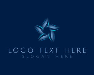 Spin - AI Star Tech logo design