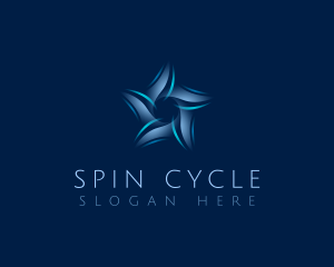 Spin - AI Star Tech logo design