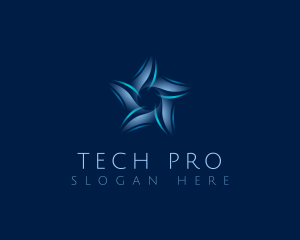 AI Star Tech logo design