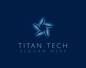 AI Star Tech logo design