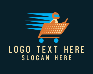 Shopping Cart - Express Grocery Delivery logo design