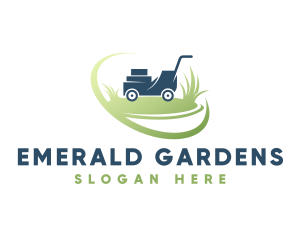 Garden Lawn Trimmer Machine logo design