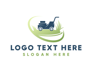 Landscape - Garden Lawn Trimmer Machine logo design