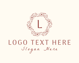 Intricate - Flower Wreath Cosmetics logo design